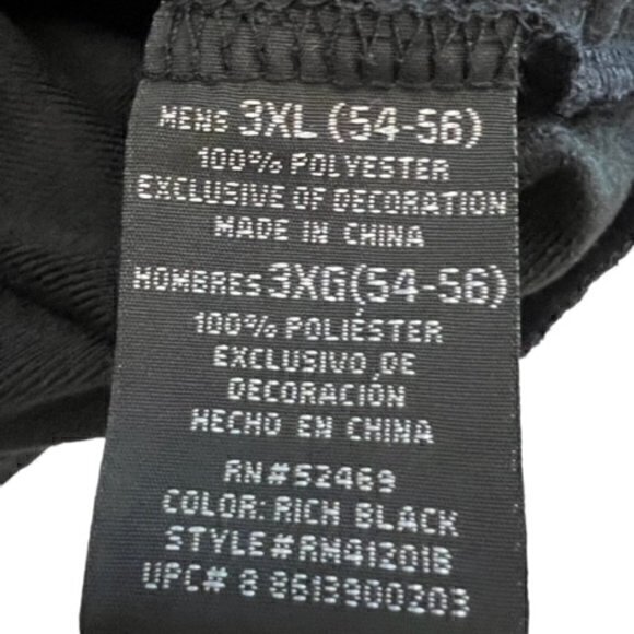 🛍️2 for $25 Sale🛍️ Starter Jacket Men's Size 3XL Black Grey stripes Zip‎ Up - Picture 9 of 15